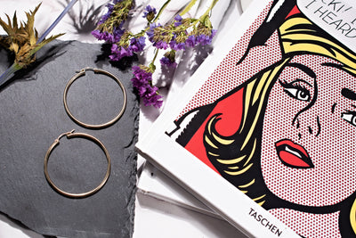 Large 14k gold filled hoop earrings