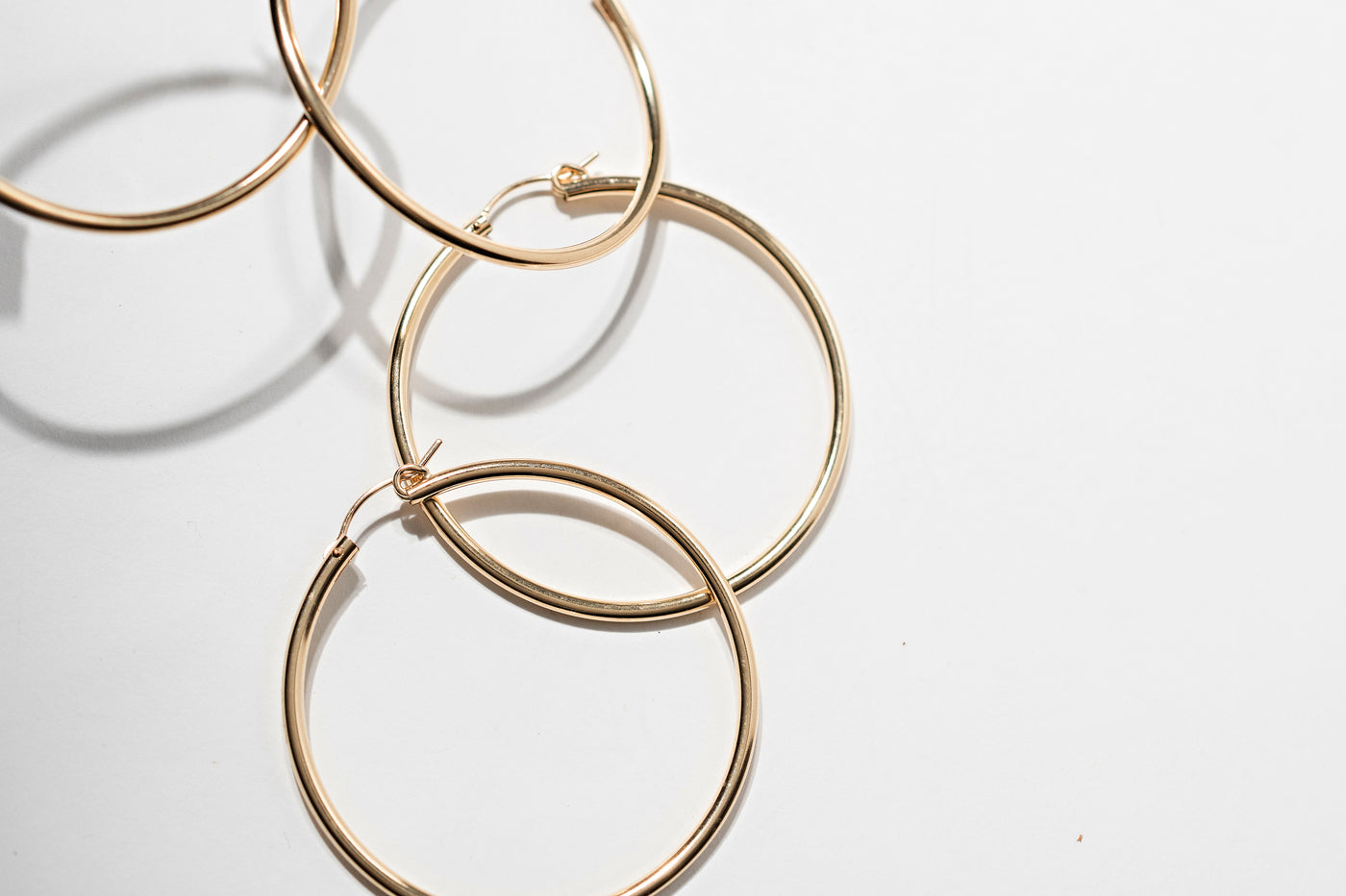 Large 14k gold filled hoop earrings