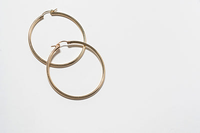 Large 14k gold filled hoop earrings