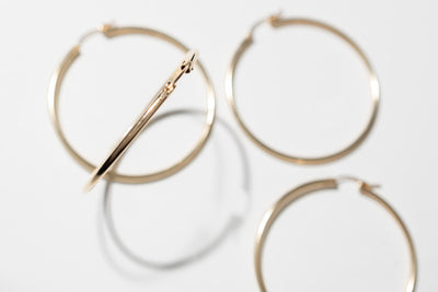 Large 14k gold filled hoop earrings