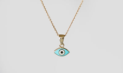 Evil Eye Necklace - 10k Gold