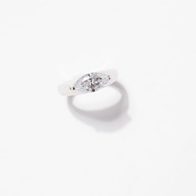 1/2ct Pinky ring - 10k white gold