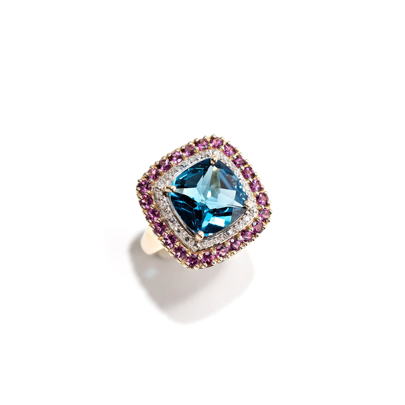 Pink Sapphire & Topaz Glam Ring
