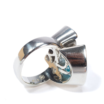 Ocean Ring - Green Amethyst & Topaz