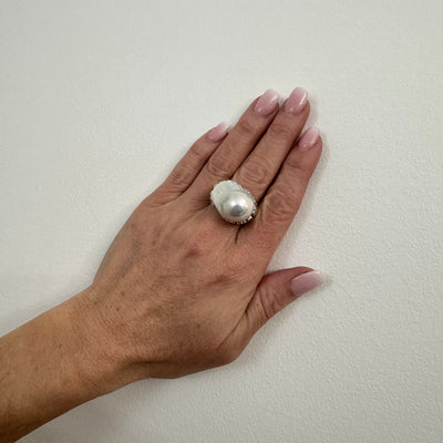 Baroque ‘Ball’ Pearl Ring
