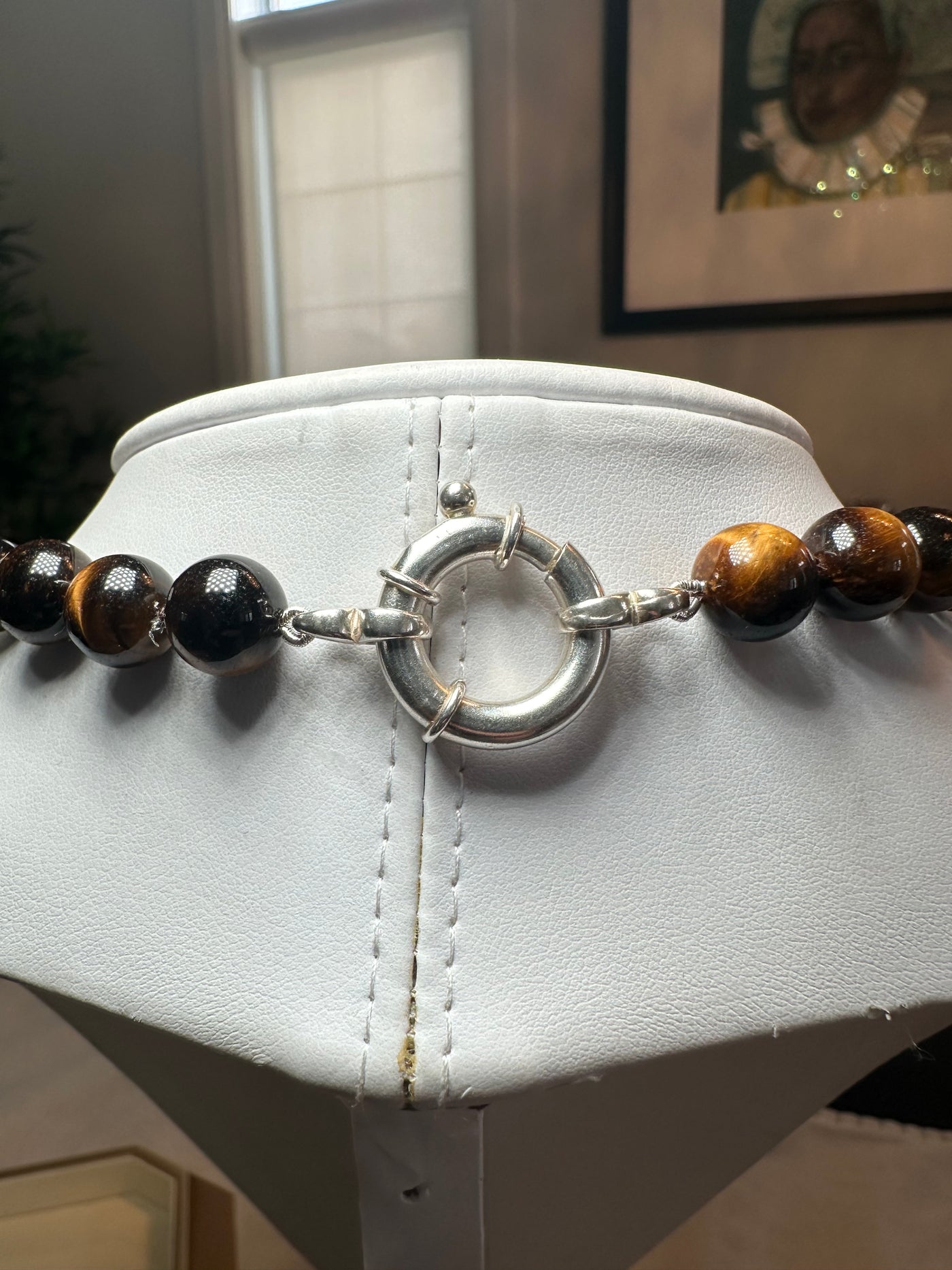 Baroque & Tiger Eye Necklace