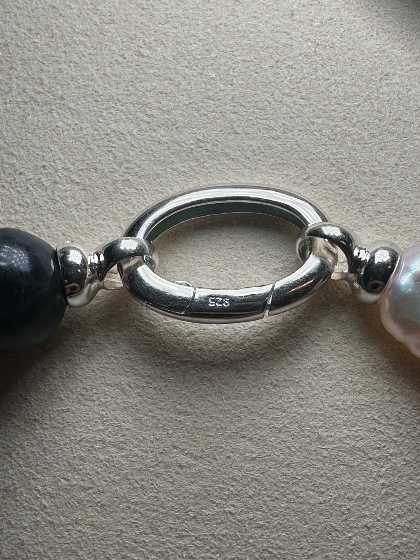 Half Blue Baroque Necklace