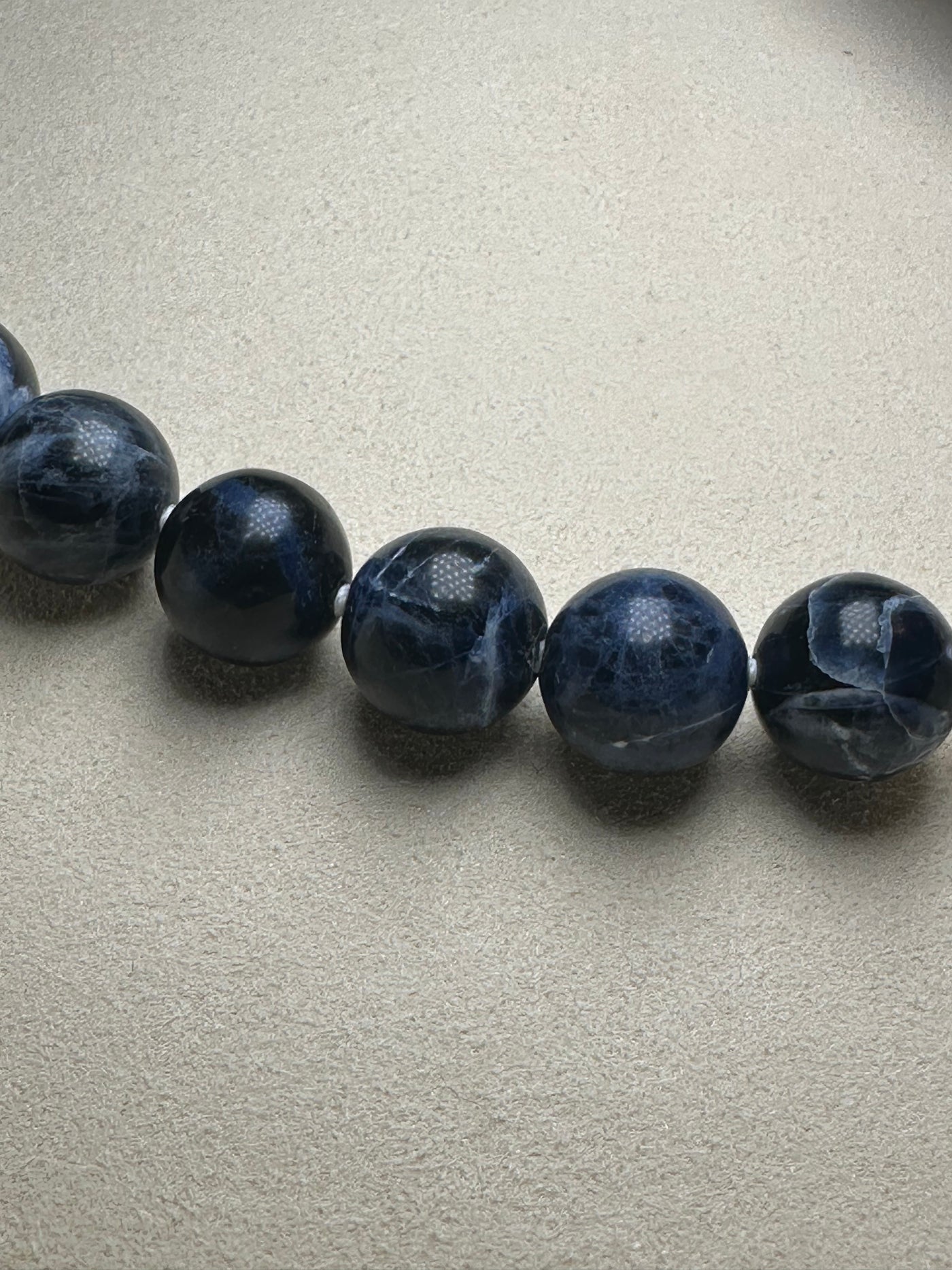 Half Blue Baroque Necklace