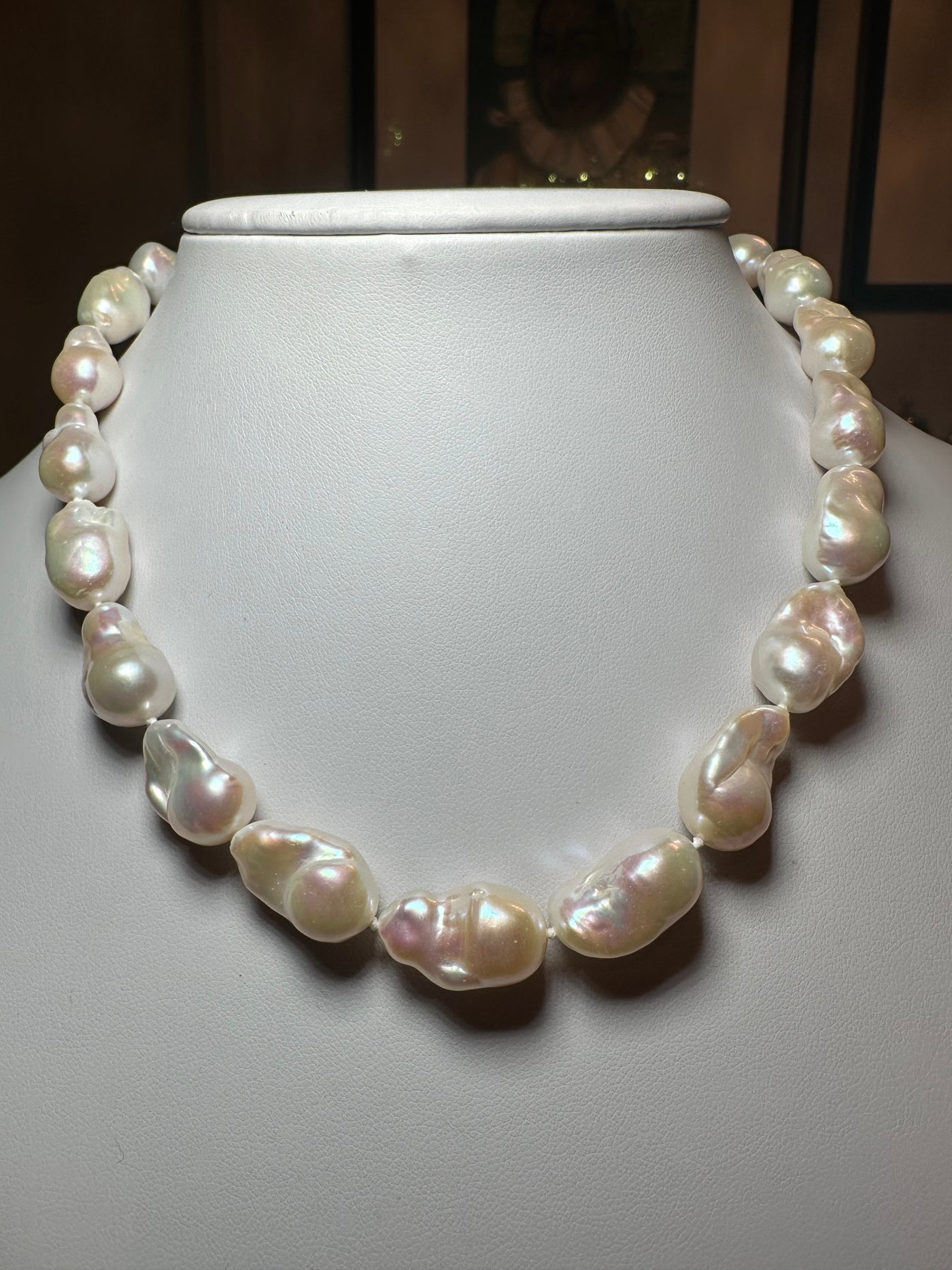 Natural Baroque Pearl Necklace - 16 inches