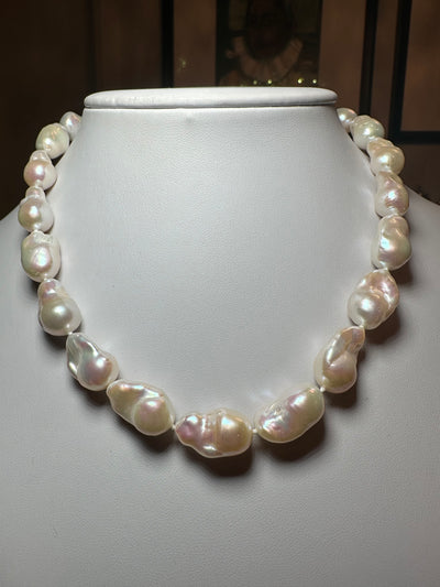 Natural Baroque Pearl Necklace - 16 inches