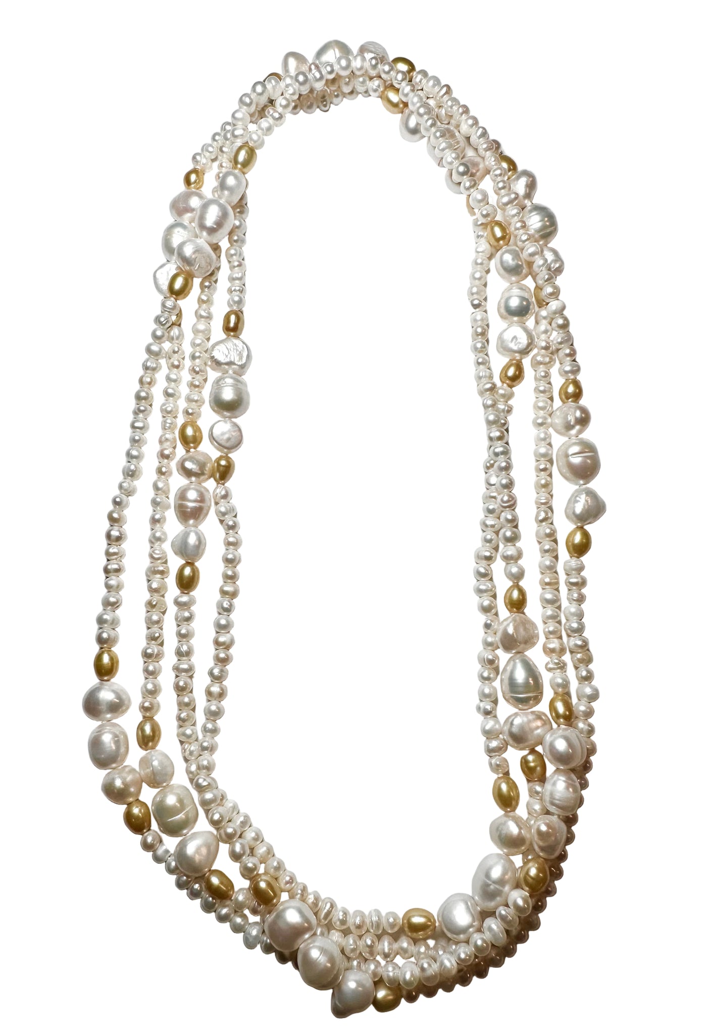Paris Pearls - White & Gold