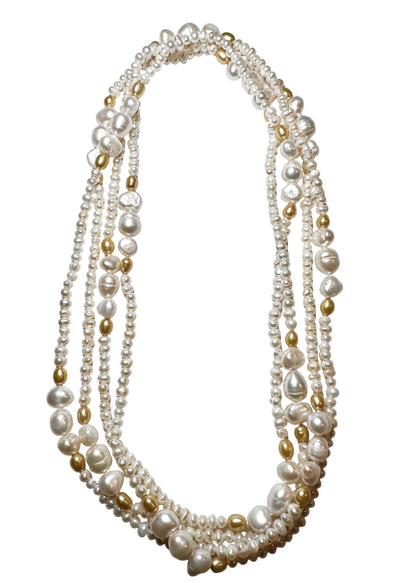 Paris Pearls - White & Gold