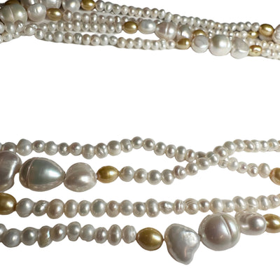 Paris Pearls - White & Gold