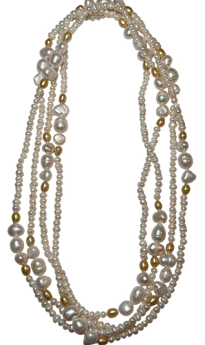 Paris Pearls - White & Gold
