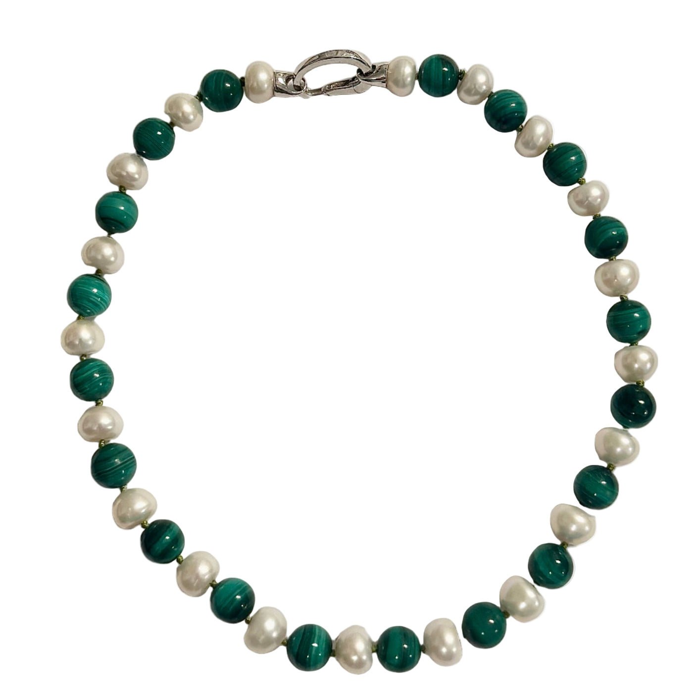 Malachite & Pearl Necklace