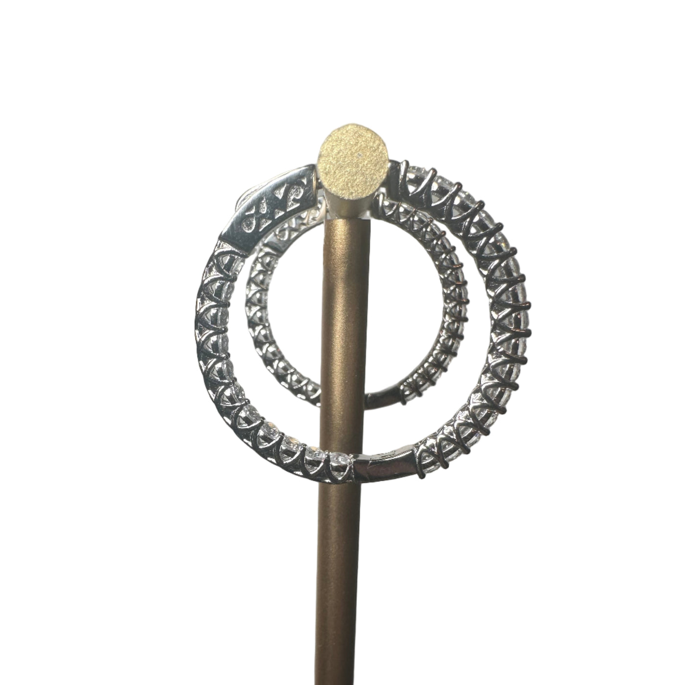 Inside Out Hoop Earring - 925 Sterling Silver