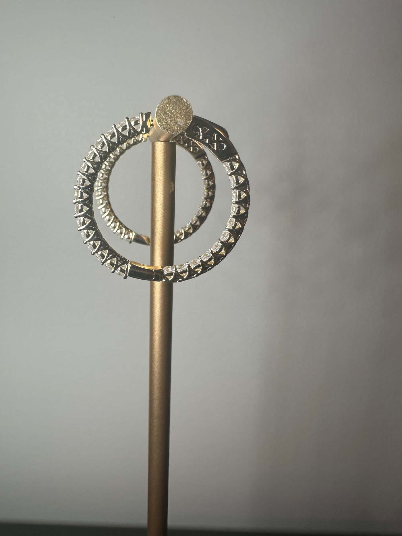 Inside Out Hoop Earring - Gold Vermeil