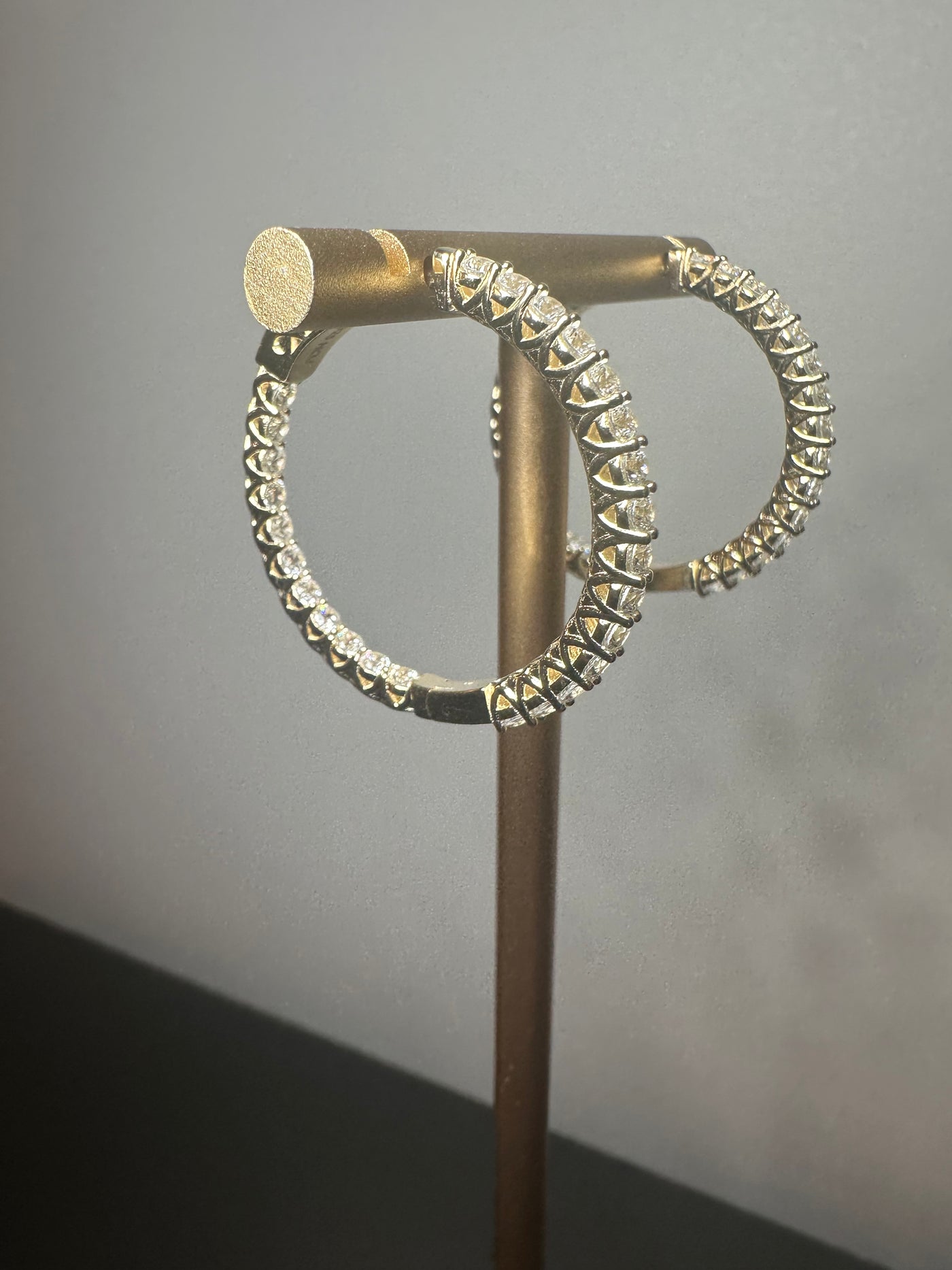 Inside Out Hoop Earring - Gold Vermeil