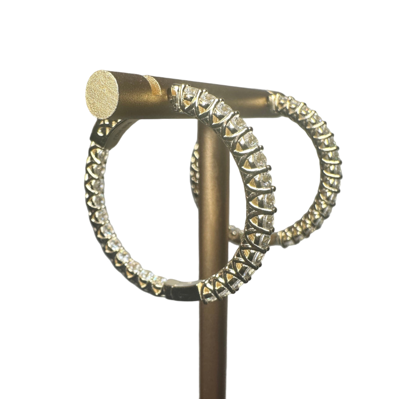 Inside Out Hoop Earring - Gold Vermeil