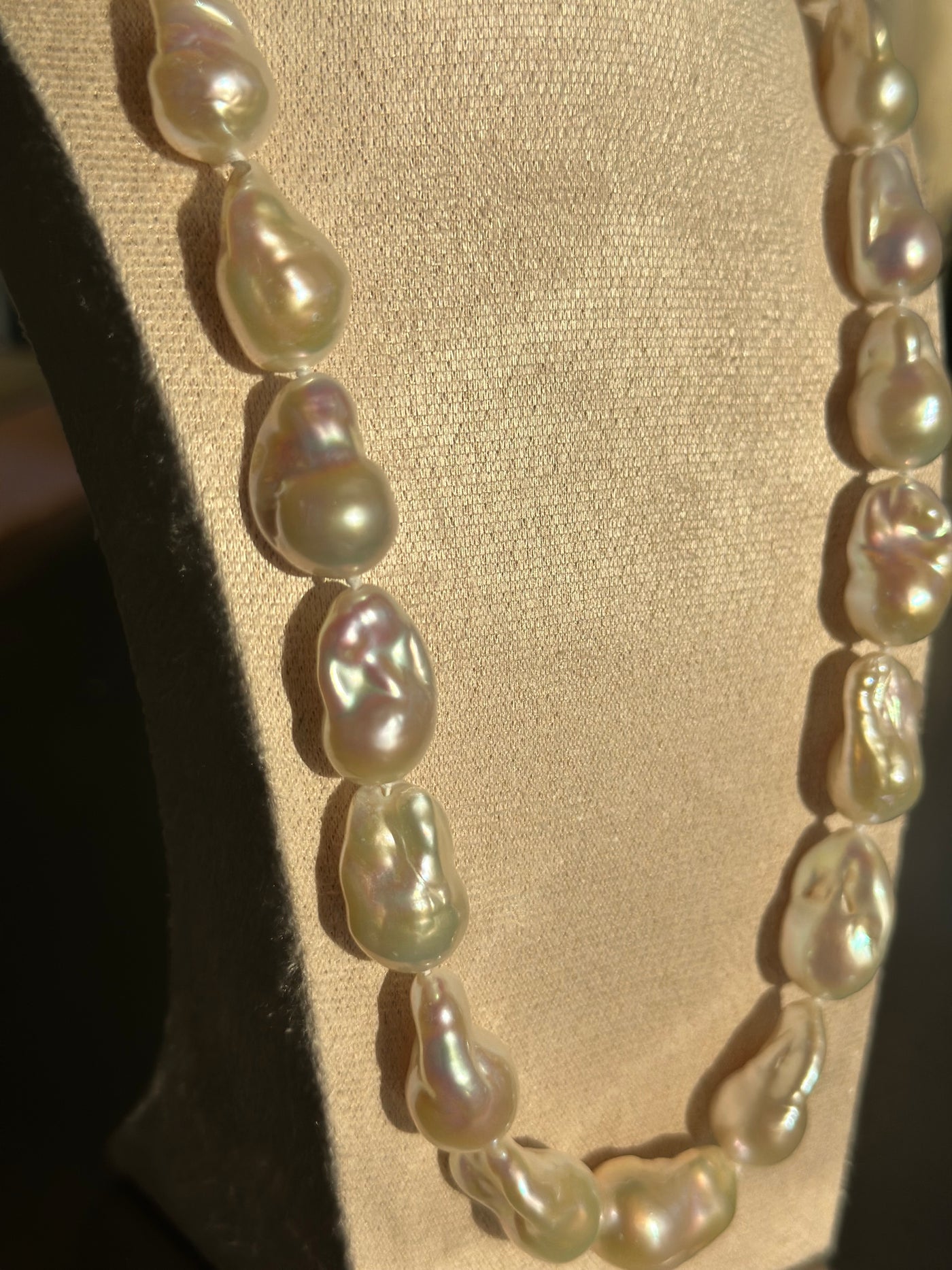Natural Baroque Pearl Necklace - 16 inches