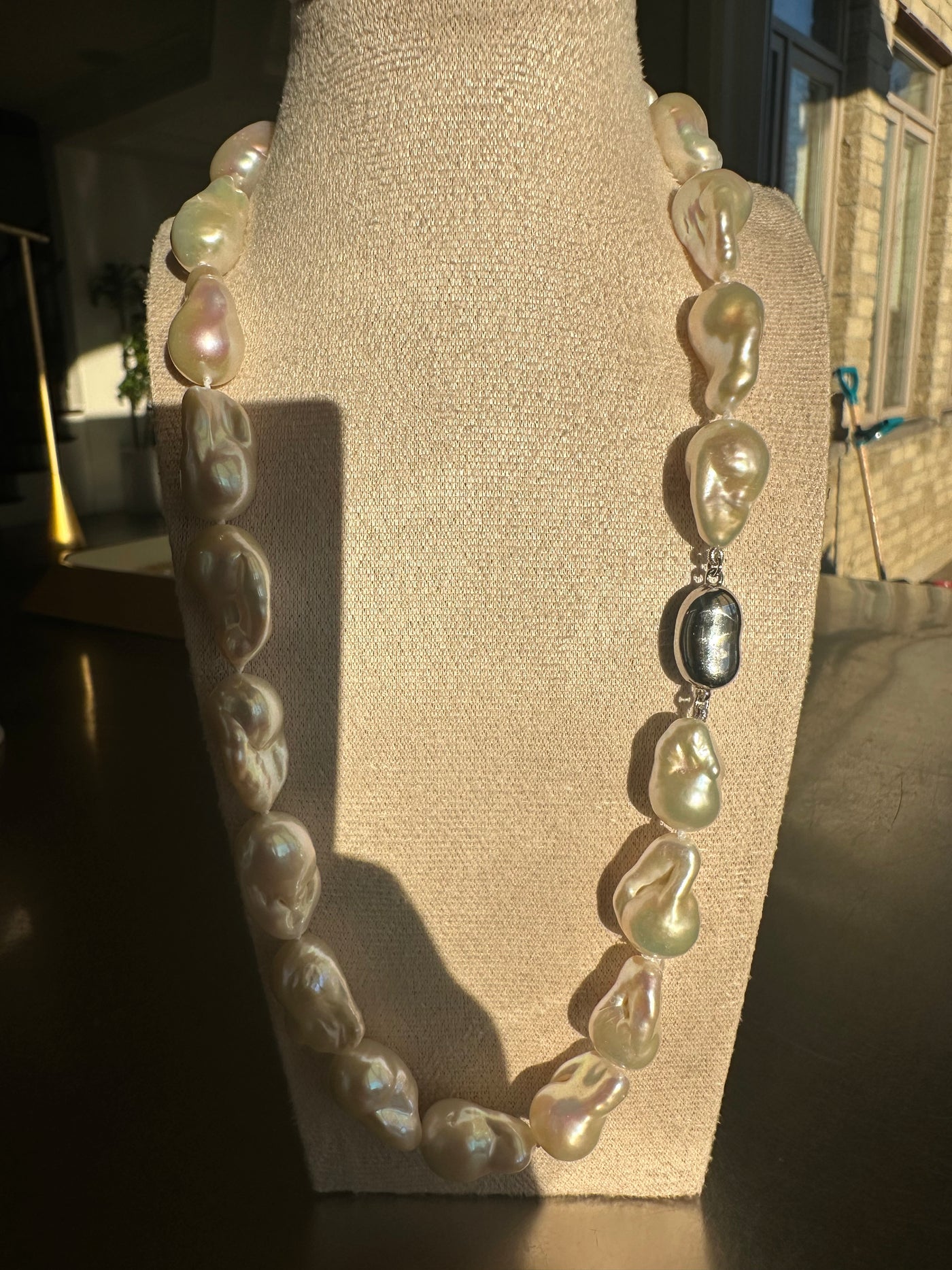 Natural Baroque Pearl Necklace - 16 inches