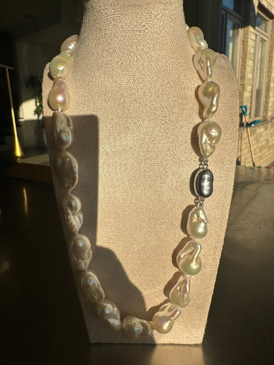Natural Baroque Pearl Necklace - 16 inches