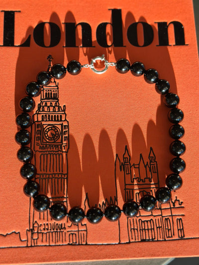 Oversized Black Onyx Necklace - 18 inches