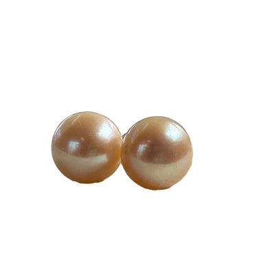 Oversized Cream Button Pearls - 14mm