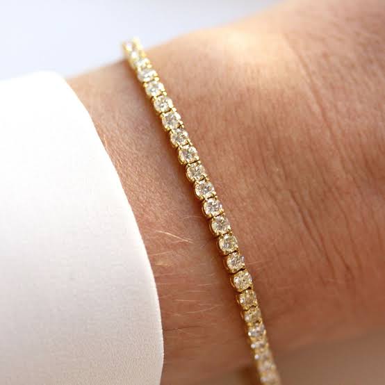 Gold Vermeil Tennis Bracelet