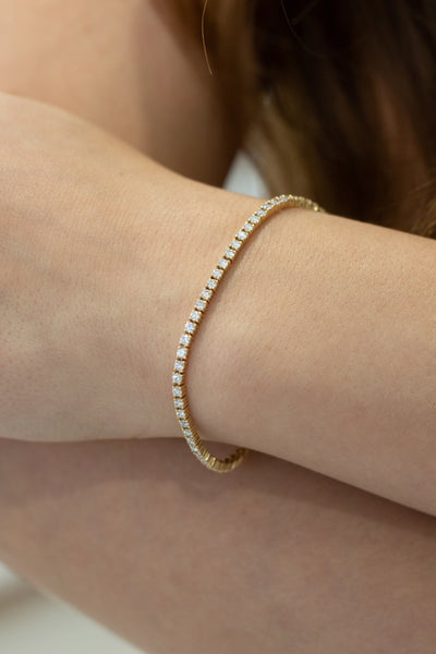 Gold Vermeil Tennis Bracelet