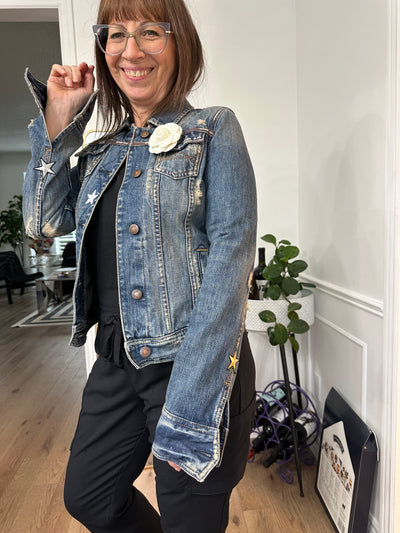 Stevie Nicks Jean Jacket - Made to order