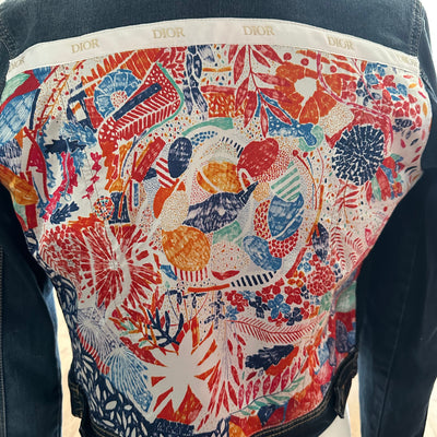 Multi Coloured Jean Jacket- L