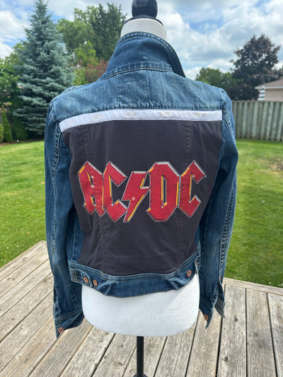 AC/DC Jean jacket - album cover
