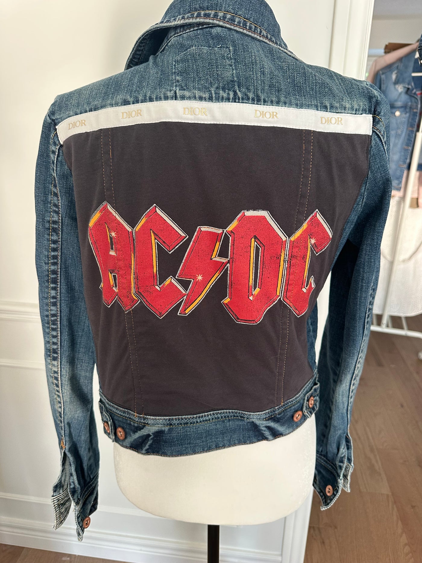 AC/DC Jean jacket - album cover