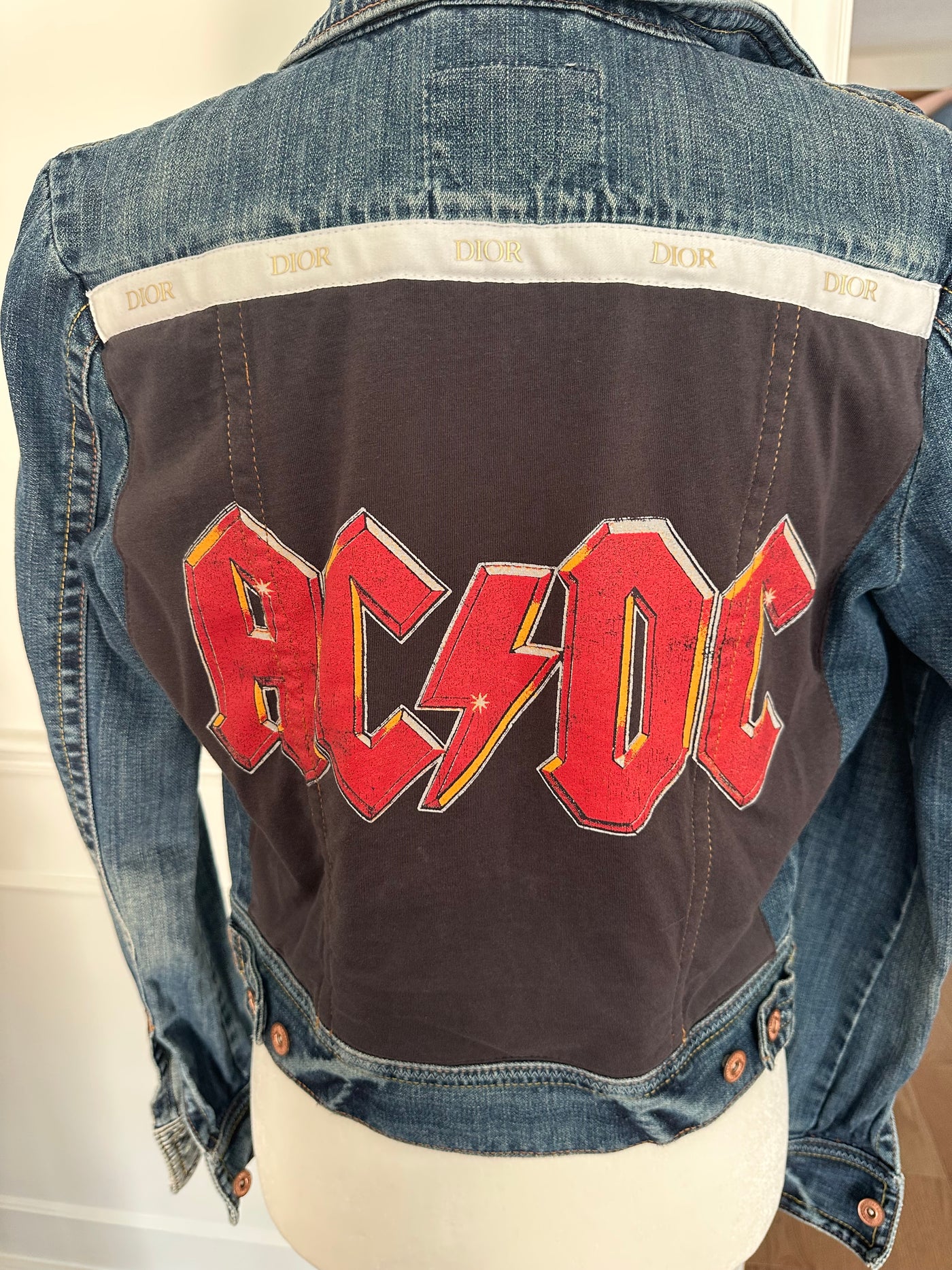 AC/DC Jean jacket - album cover