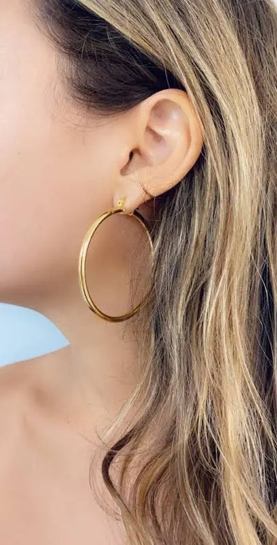 14k Gold Filled  Hoops