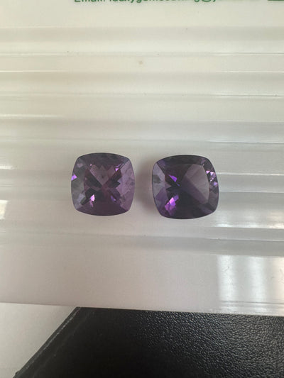 8ct Pinky Ring – Cushion Cut Purple Amethyst: Made to Order