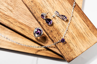 7ct Lavender Amethyst Drop Earrings – Sterling Silver
