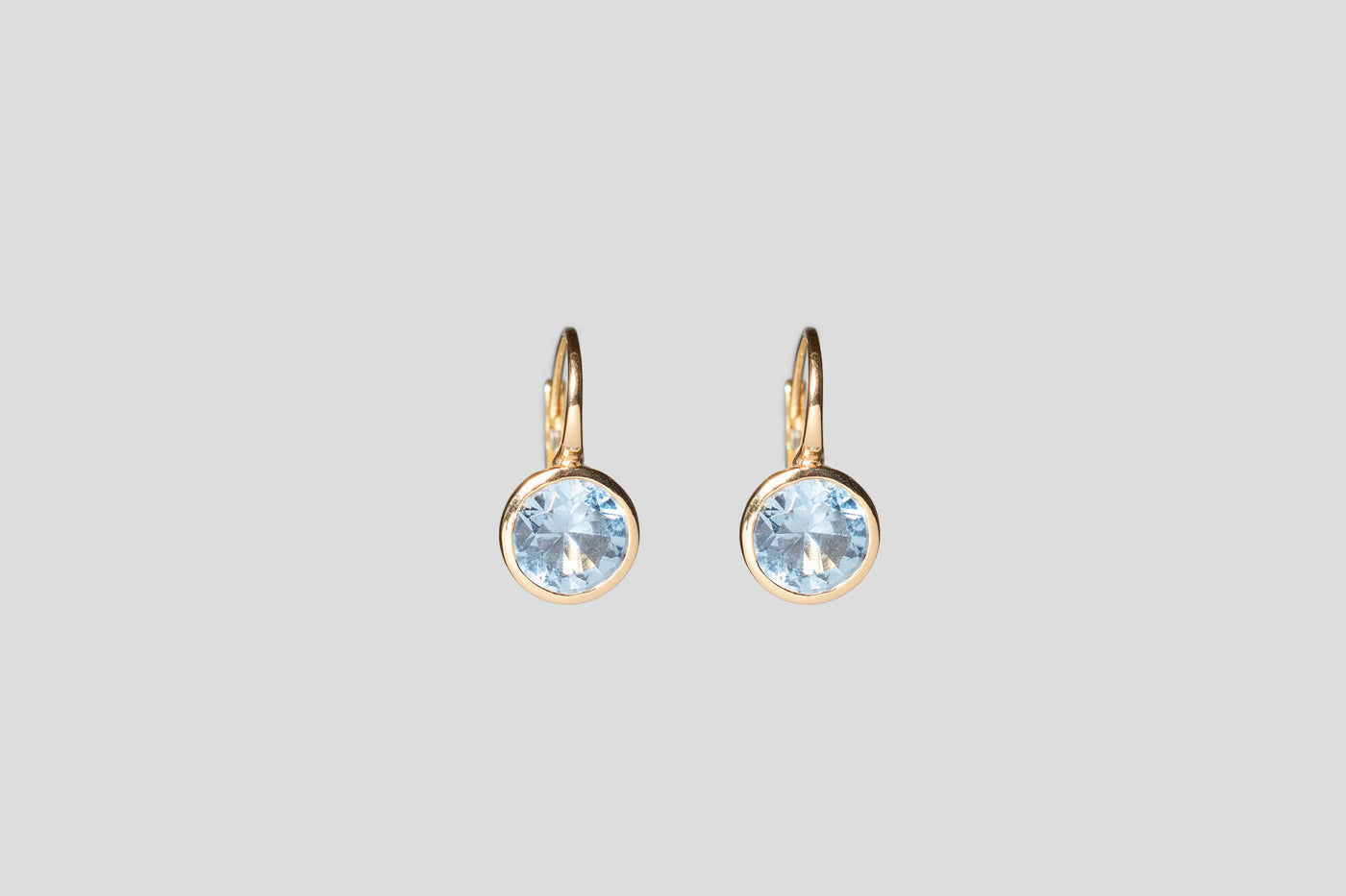 Natural Blue Spinel Drop Earrings