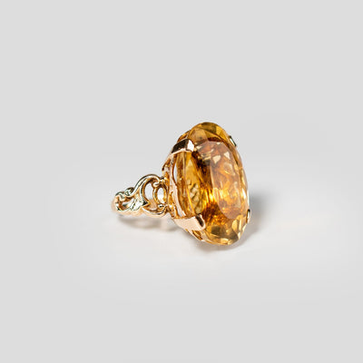 26ct Pinky Ring Citrine - 10k Gold