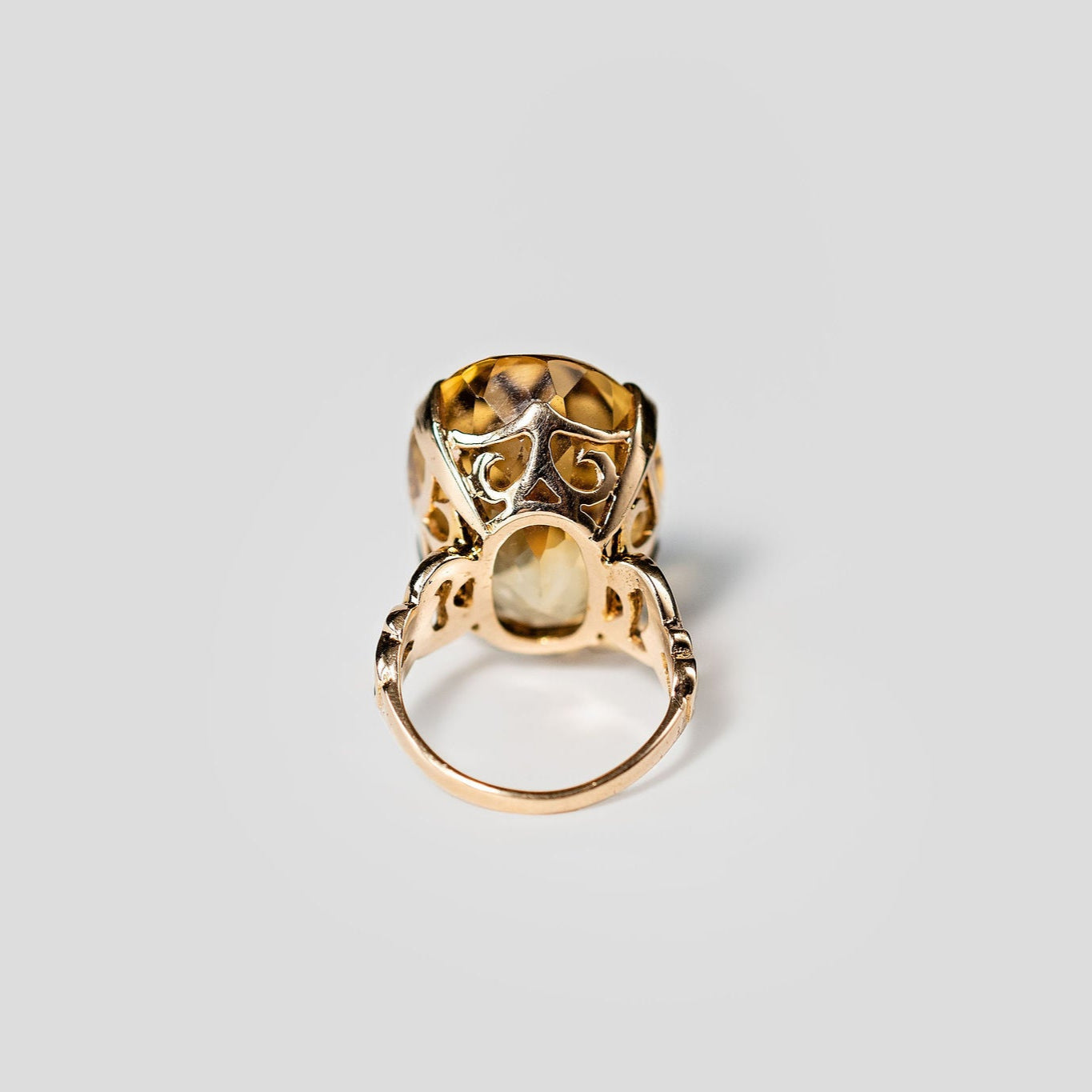 26ct Pinky Ring Citrine - 10k Gold