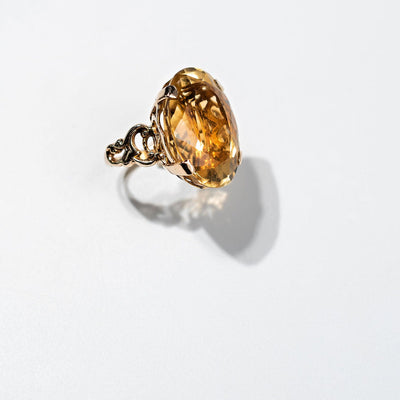 26ct Pinky Ring Citrine - 10k Gold