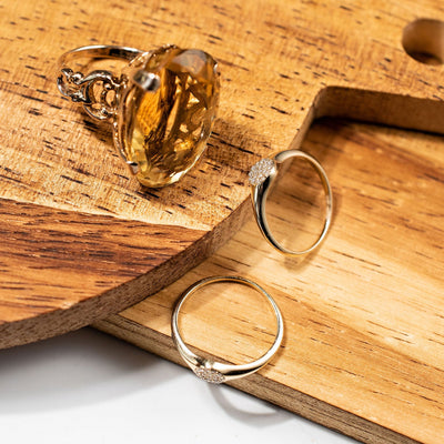 26ct Pinky Ring Citrine - 10k Gold