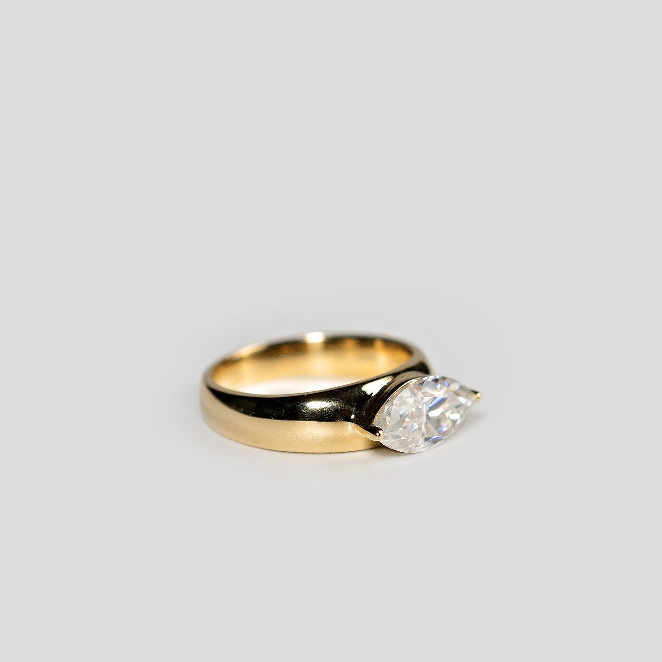 1/2ct Pinky ring - 10k yellow gold