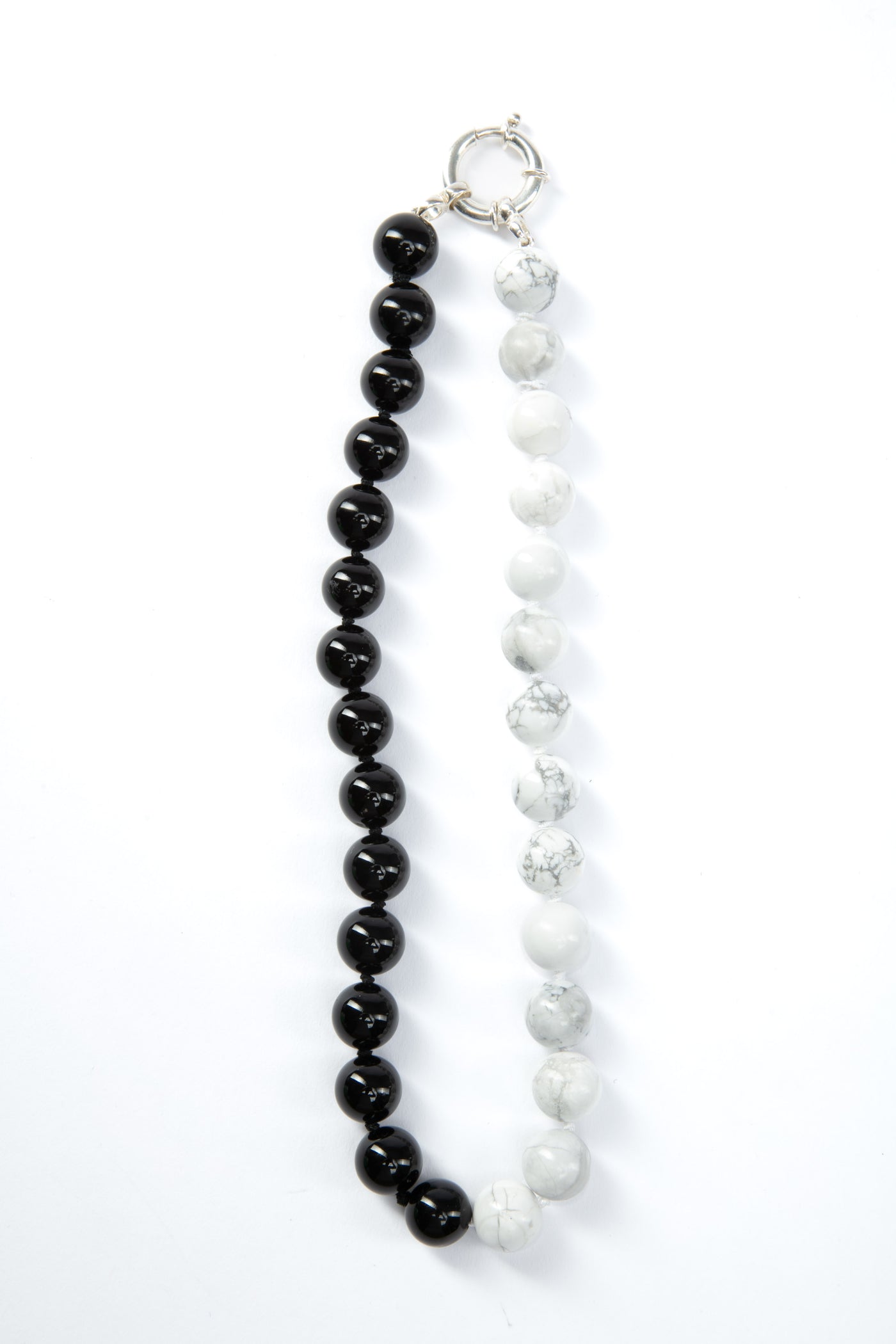 Black & Black Onyx and Howlite Necklace