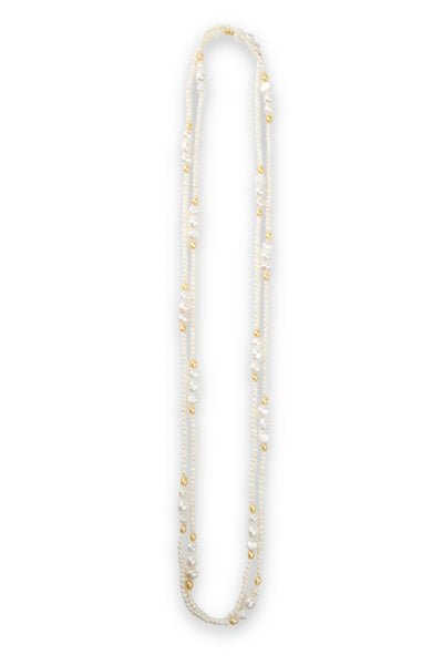 Paris Pearls - White & Gold