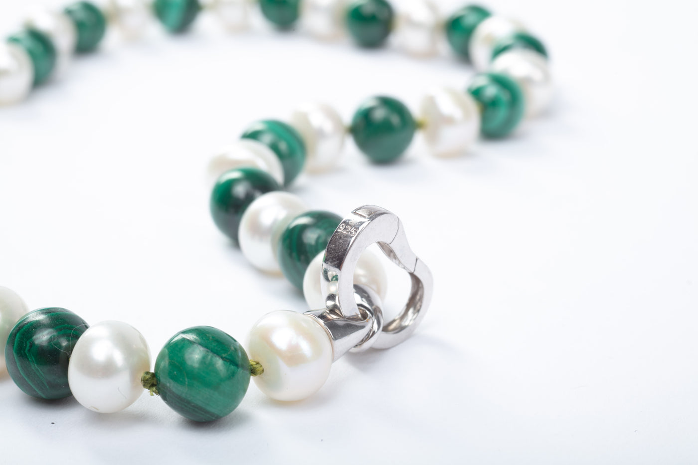 Malachite & Pearl Necklace