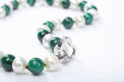 Malachite & Pearl Necklace
