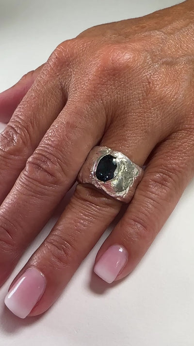 London Blue Topaz Ring - Sterling Silver