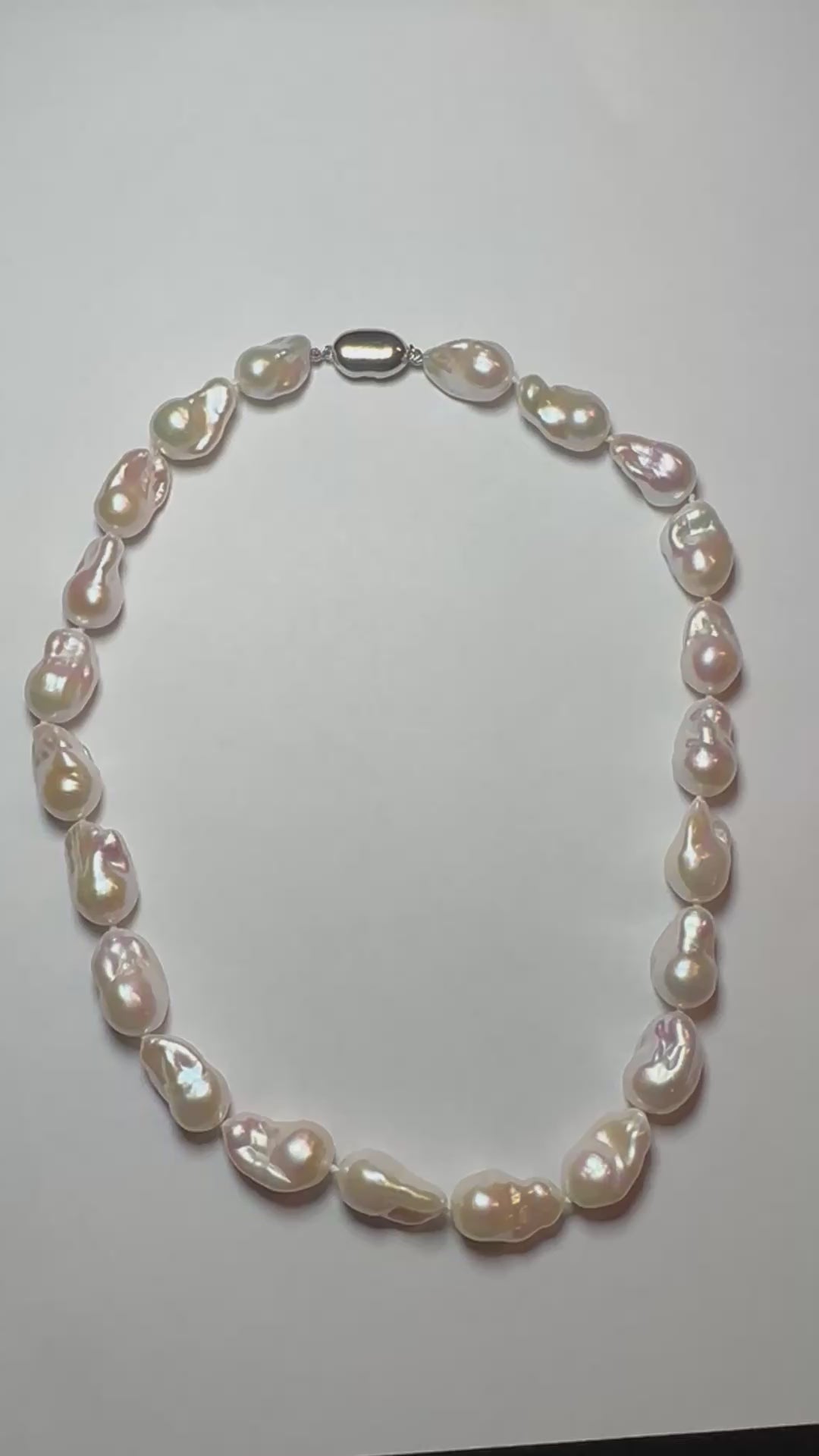 Natural Baroque Pearl Necklace - 16 inches